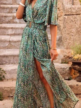 Summer Sexy Short Sleeve Party Long Boho Dress